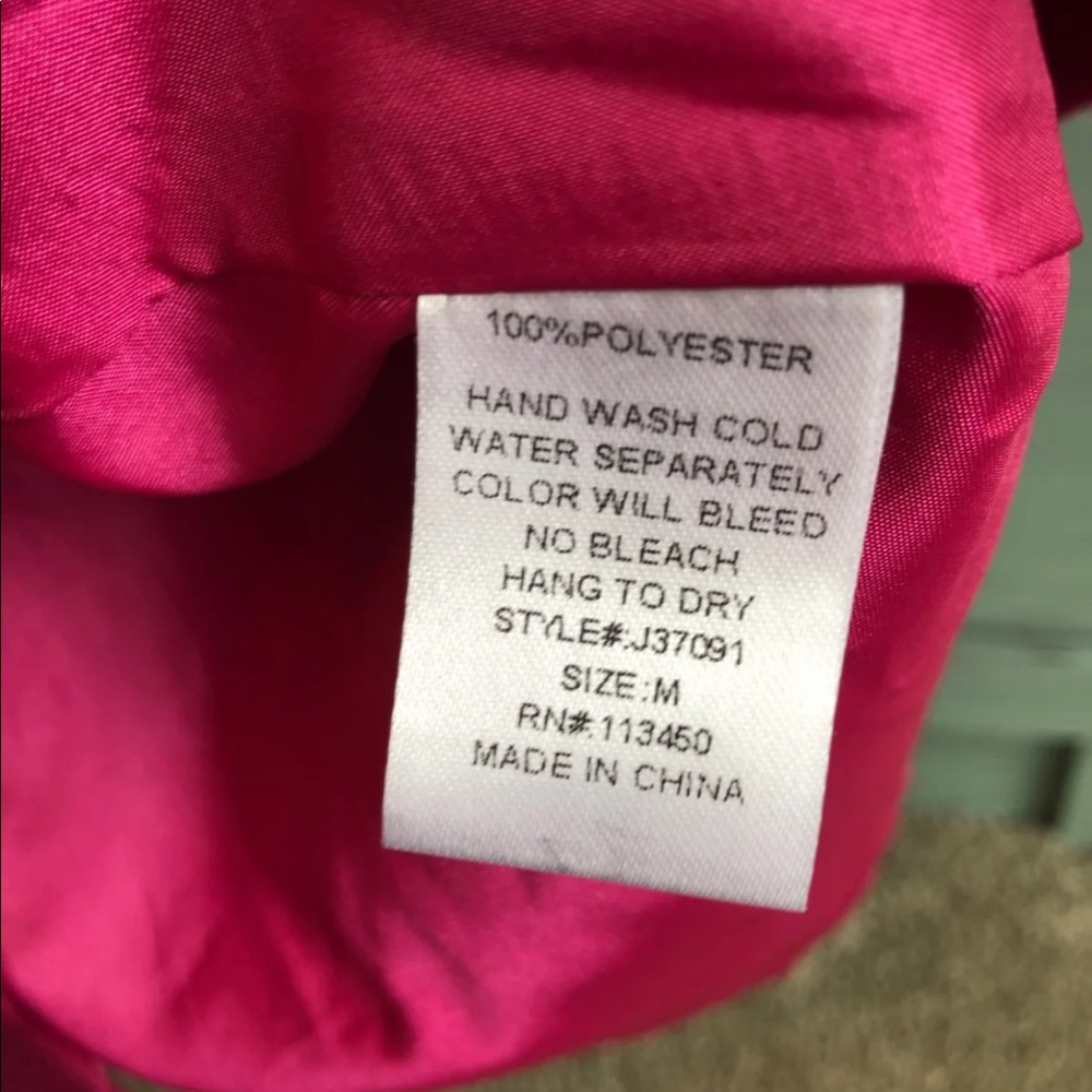 Women’s Pink Ruffle Peacoat - Picture 6 of 6